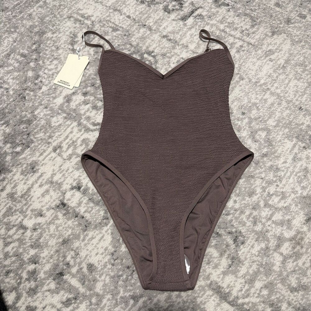 Monday Swimwear RAVELLO ONE PIECE - STONE CRINKLE M